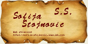 Sofija Stojnović vizit kartica